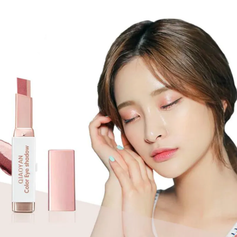 

New Fashion Double Color Eye Shadow Stick Eyeshadow Pencil Profissional Nude Earth Eye Makeup Natural Eyeshadow