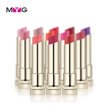 60 шт./лот MYG бренд Шелковистые матовые Губная помада составляют Красота Для женщин Обувь для девочек увлажняющий Щупы для мангала batom длительный 3.3 г