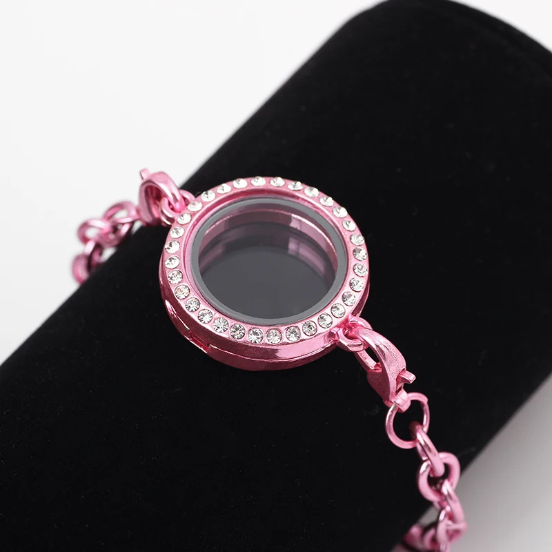 25 мм Круглый Красочный Openable магнит фото стеклянный браслет с медальоном Плавающей Жизни памяти браслет с медальоном Женщины Девушки