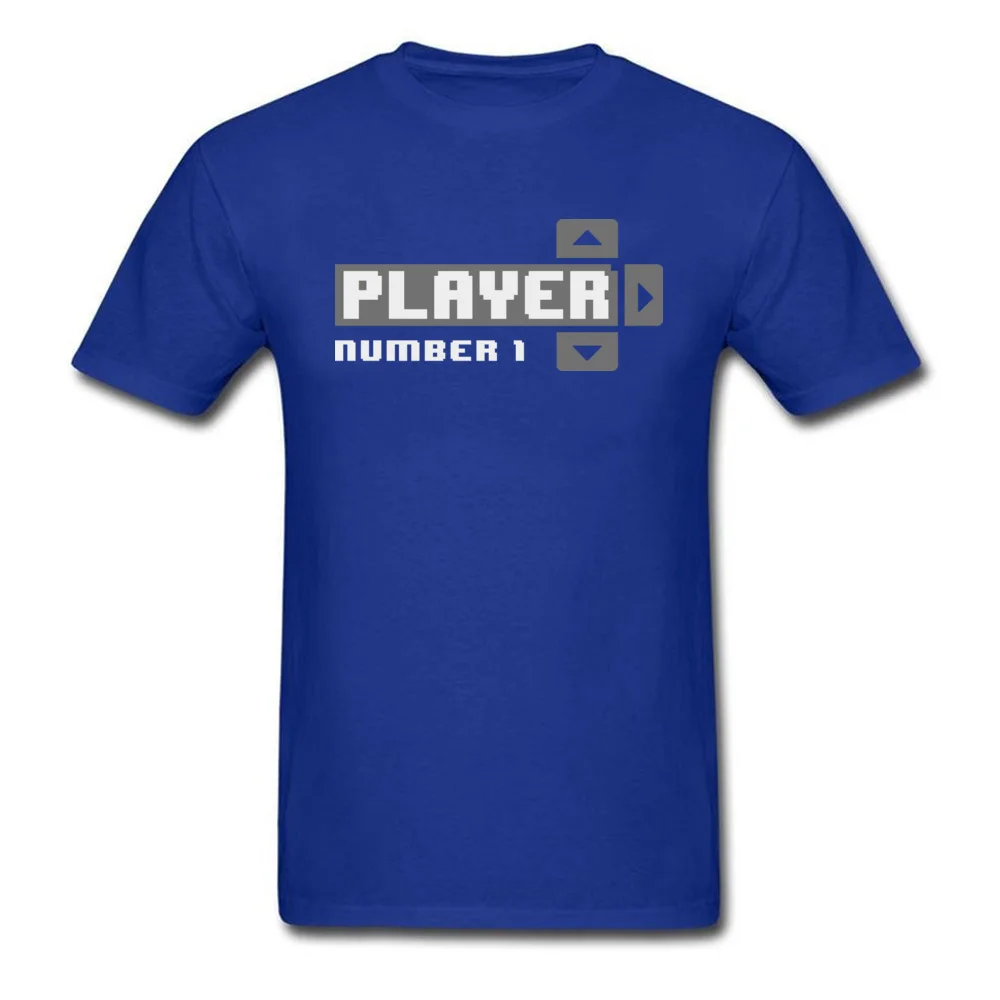 Player Number 1 All Cotton Tops T Shirt for Men Leisure T Shirt 3D Printed Prevailing O-Neck Tops Shirt Short Sleeve Player Number 1 blue