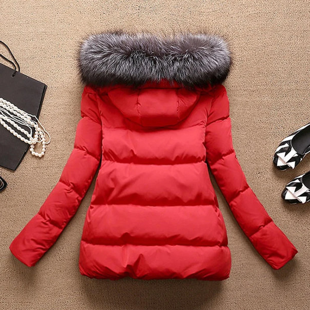 2018 Hiver Coton Ouatée Turquoise Long Veste pink À Automne Manteau Mince pantone Q4 De Femmes Black Rembourré Femelle Capuchon Col Parkas Fourrure red Survêtement Prq5wxtPg