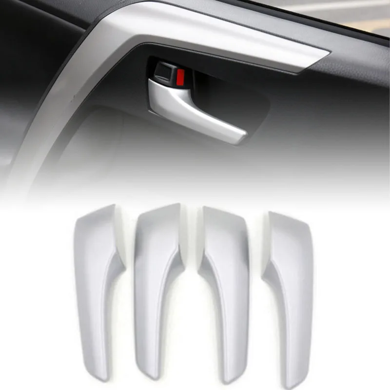 

4 X Chrome Interior Door Handle Cover Accessories For Toyota RAV4 2013-2017 2018