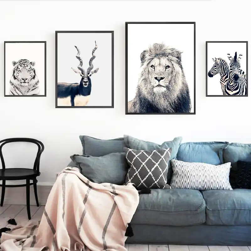 jungle animal wall art