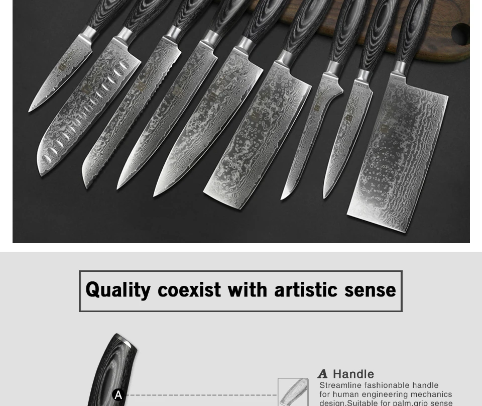 XINZUO 8 дюймов нож для хлеба 67 слоев дамасской нержавеющей стали кухонный нож высокого качества VG10 нож для торта с деревянной ручкой Pakka
