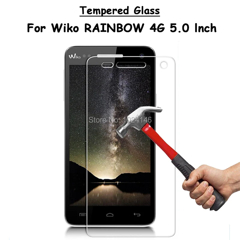 Для Wiko RAINBOW 4G 5 0 &quotпрозрачное твердое закаленное стекло Защита для экрана