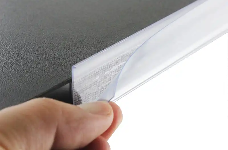 2 2 20cm Data Strip Label Holder Shelf Edge Scanner Rail Tag Card Sign Frame Promotion Price Talker Self Adhesive Memo Sign Clip