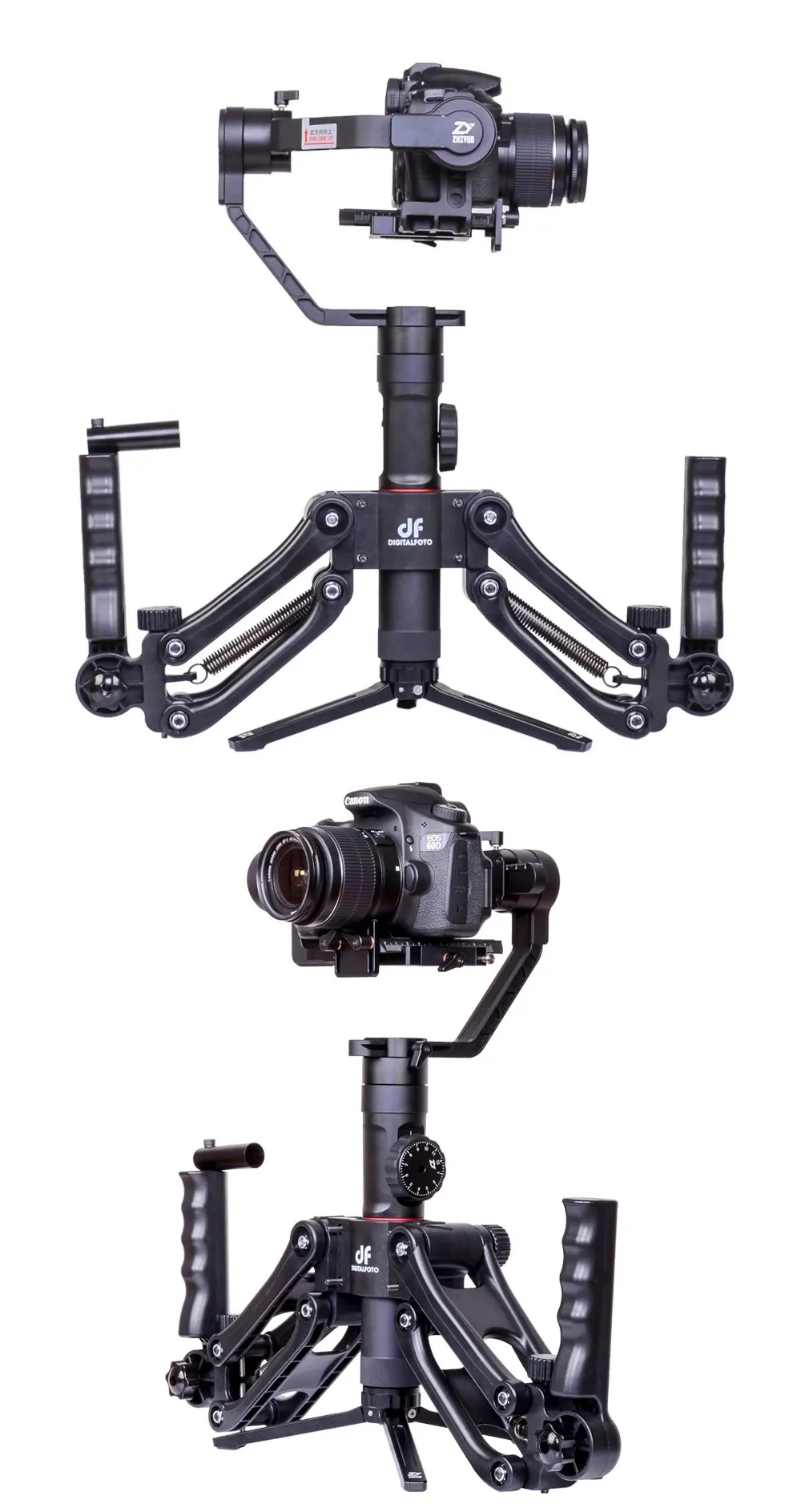 DH04 Z осевая демпфирующая пружинная Двойная Ручка для ZHIYUN crane 2 AK2000 MOZA DJI Ronin S/SC Smooth 4 OSMO 2 3 axis gimbal