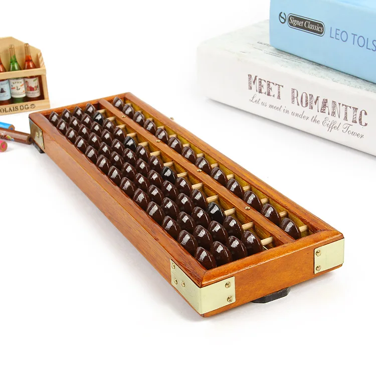 

13 column wooden abacus Chinese Soroban Educational tool math toy mathmetic Calculator for student teacher sz22