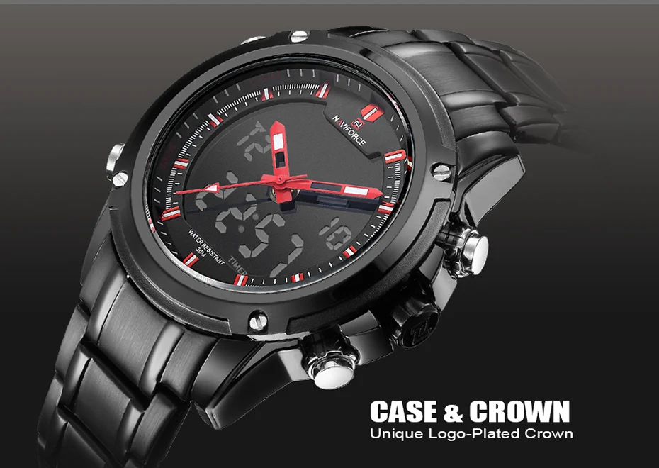 NAVIFORCE люксовый бренд кварцевые мужские часы Военные Спортивные Водонепроницаемые мужские часы с коробкой набор для продажи Relogio Masculino