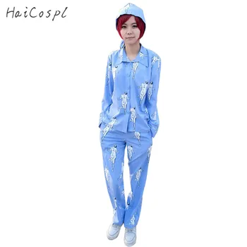 

Attack on Titan Cosplay Sleepwear Suit Anime Costume shingeki no kyojin Giant Print Long Sleeve Top Pants Hat Women Girls Fancy