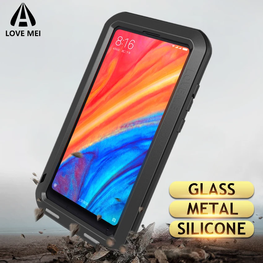 Tanie Miłość Mei Metal obudowa do xiaomi mi 6 8 9 Max 2 Max 3 mi X 2 mi X 2 S, odporna na wstrząsy telefon etui na xiaomi 9 wytrzymała, odporna na upadek pancerna obudowa