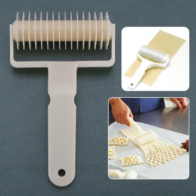 Kitchen Bakery Roller White Plastic Baking Tool Cookie Pie Pizza Pastry
