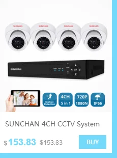 Sunchan HD AHD-H 4CH 1080 P 2.0MP SONY CCD камеры систем безопасности 4* 1080 P наружного видеонаблюдения ночного видения системы домашней безопасности 1 ТБ HDD видеонаблюдение комплекты камеры видеонаблюдения