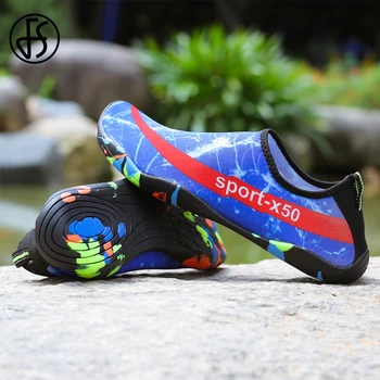 FS Women Men Lovers Swimming Diving Water Aqua Shoes Outdoor Sports Hiking Running Sneakers Fishing Upstream Shoe Wader Surfing