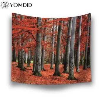 

Tapestry Sunrise Tapestry Wall Hanging Printed Forest Tapestries Bedspread Yoga Mat Blanket Bed Table Cloth Home Decor Tapestry