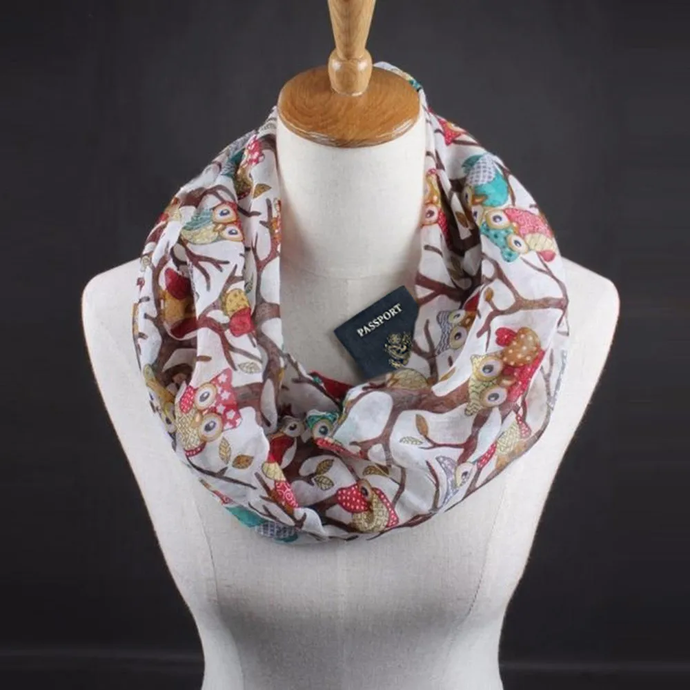 Шаль заворачиваемая Женская шаль в стиле бохо с принтом контрастного цвета шарф бесконечность обертывание потайной карман с молнией теплые дорожные шарфы для пары