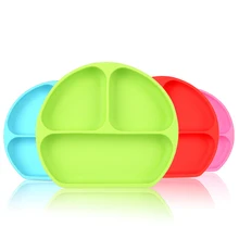 Кухонная посуда силиконовая форма колодки детские мобильные блюда Детские присоски столовые приборы контейнер для пищи коробки тарелки