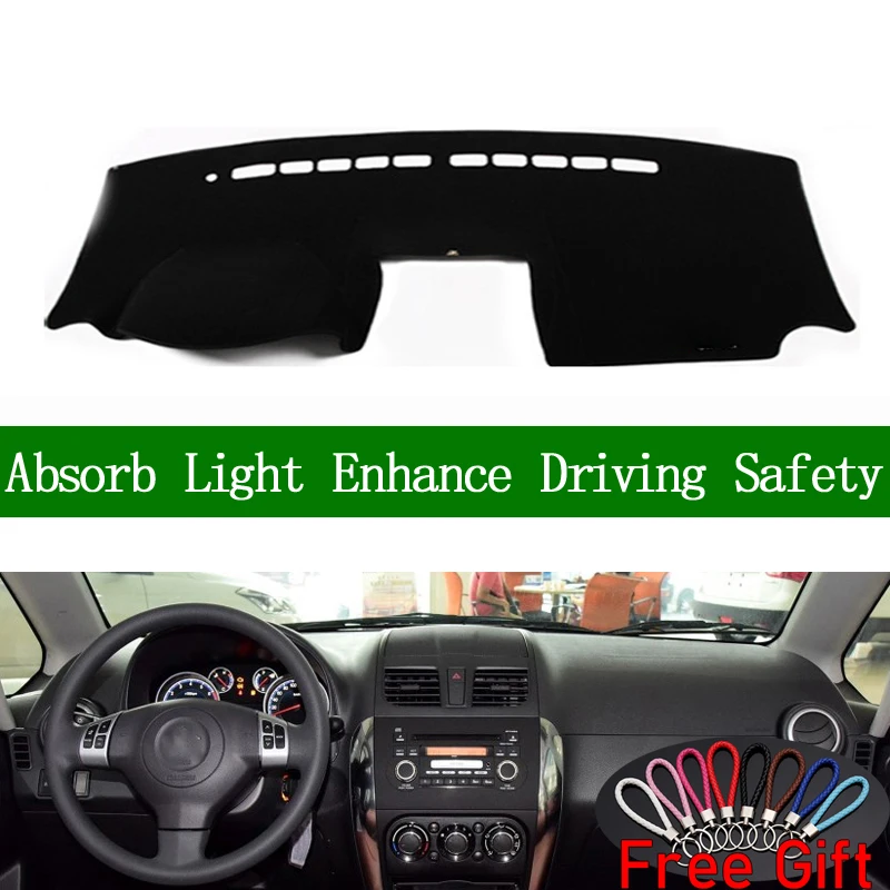 

For SUZUKI SX4 2006 2007 2008 2009-2016 Dashboard Cover Sun Shade Non-slip Dash Mat Pad Carpet Car Stickers Interior Accessories