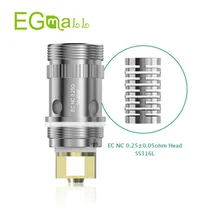 Electronic Cigarette 5pcs/lot Original Eleaf EC NC 0.25ohm Head Coil For iJust 2/iJust 2 mini atomizer MELO 3 Atomizer