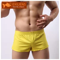 EXILIENS, мужское нижнее белье, боксеры, мужские, Cueca Masculina, хлопок, для геев, слон, ствол, модные принты, темно-синий, желтый, зеленый, размер M-XXL