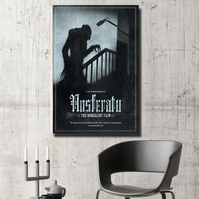 Nosferatu Getty Images on Behance Movie Wall Art плакат печать скандинавские украшения картина для гостиной украшения спальни