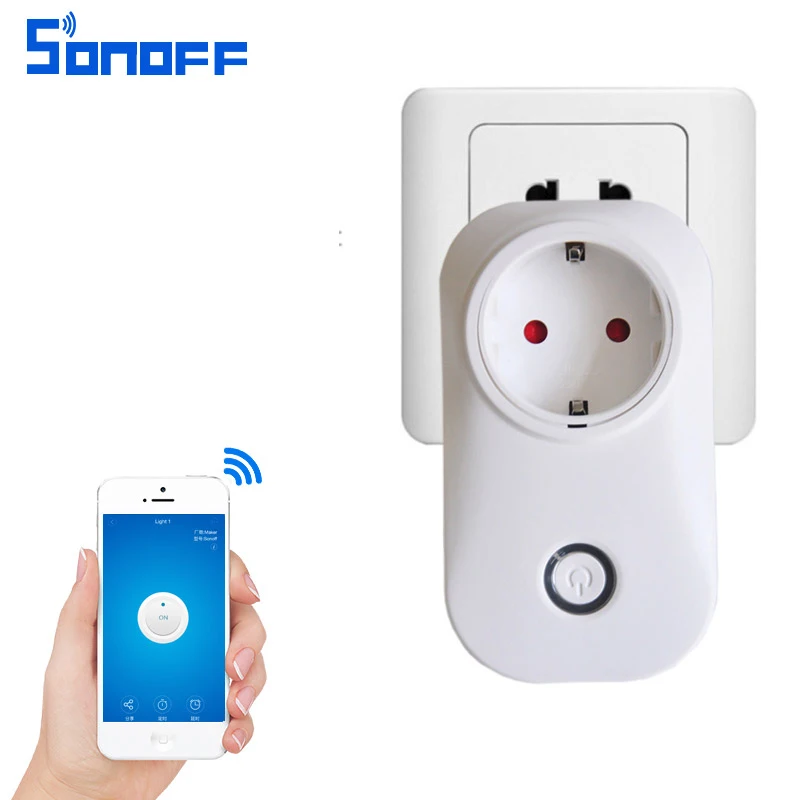 Беспроводная розетка sonoff s20 с поддержкой Wi-Fi Европейского/американского