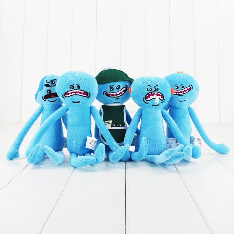 1 шт., 25-30 см, Рик и Морти, Мягкая Плюшевая Кукла Happy Sad Foamy Caddy Meeseeks Jerry Summer Mr. poopybuttole, плюшевые игрушки для детей