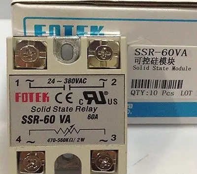 

2PCS 10PCS New FO+ SSR-60 DA 60A 3-32VDC/24-380VAC Solid State Relay