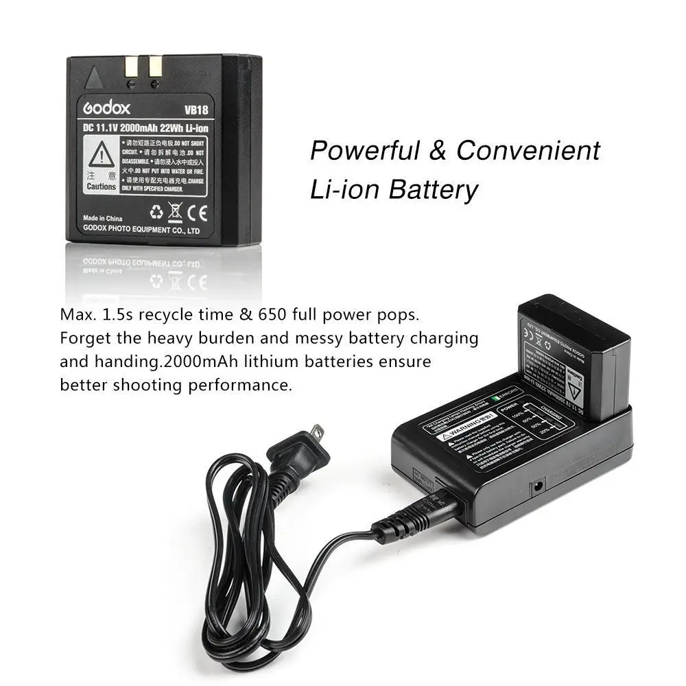 Встроенный аккумулятор Godox V850II V850 II 2 4G поддерживает литий ионный Master Slave GN60 для Canon