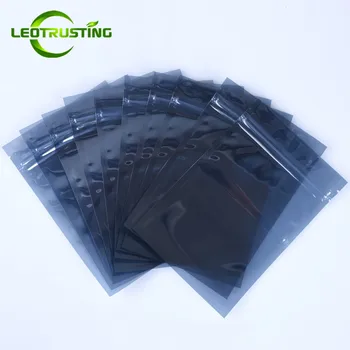 

Leotrusting 300pcs/lot Anti Static Shielding Ziplock Bag ESD Anti-static Instrument Package Pouches Electronic Accessories Bags