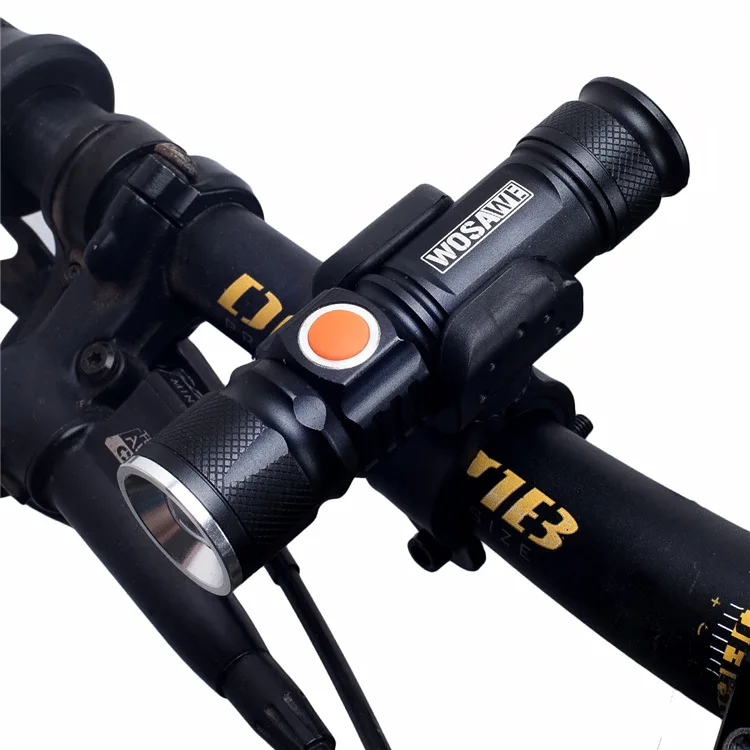 Wosawe велосипедные фары водонепроницаемый ультра-яркий стрейч зум T6 200 м велосипедный передний светодиодный фонарик лампа USB