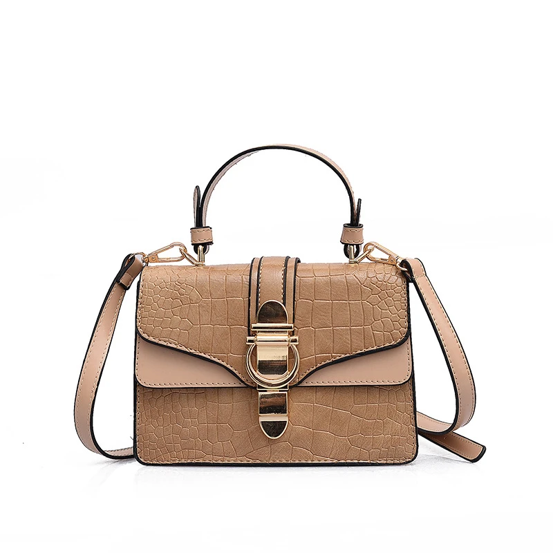 

SGARR Women PU Leather Shoulder Bag Fashion Ladies Crocodile Crossbody Flap Bags Famous Designer Casual Female Small Handbags