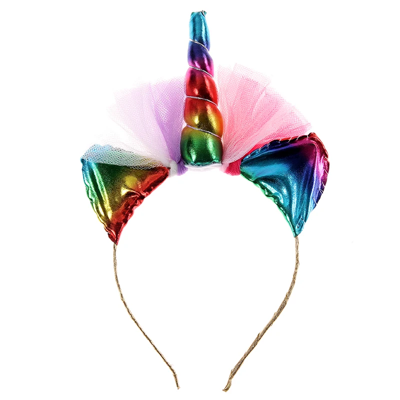 

10pcs/lot Rainbow Unicorn Headband Rainbow Unicorn Costume Flowergirl Hair Band