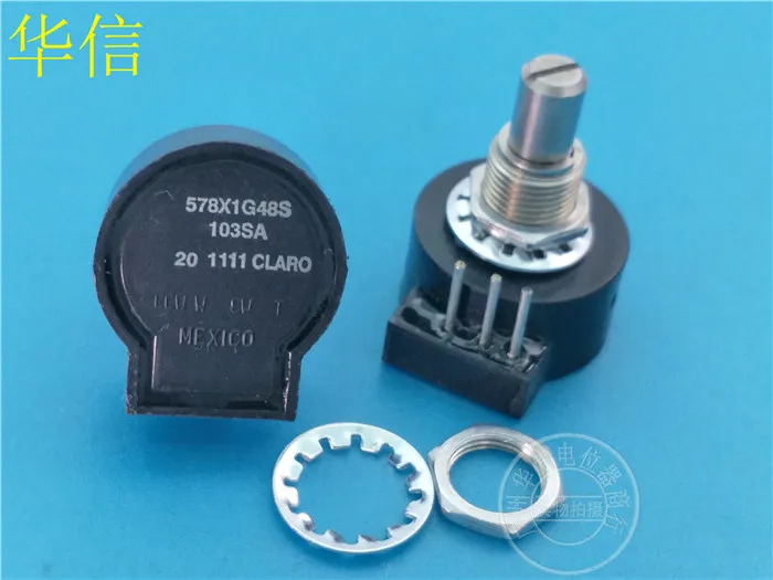 Original new 100% Mexico import 578X1G48S 103SA 10K seals single potentiometer bending inside feet (SWITCH) cts 300k potentiometer gilded feet