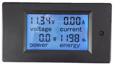 0 to100 a DC ЖК-дисплей DC Многофункциональный измеритель Wh, кВт-ч, ампер, напряжение, мощность, счетчик энергии, DC Многофункциональный панельный метр