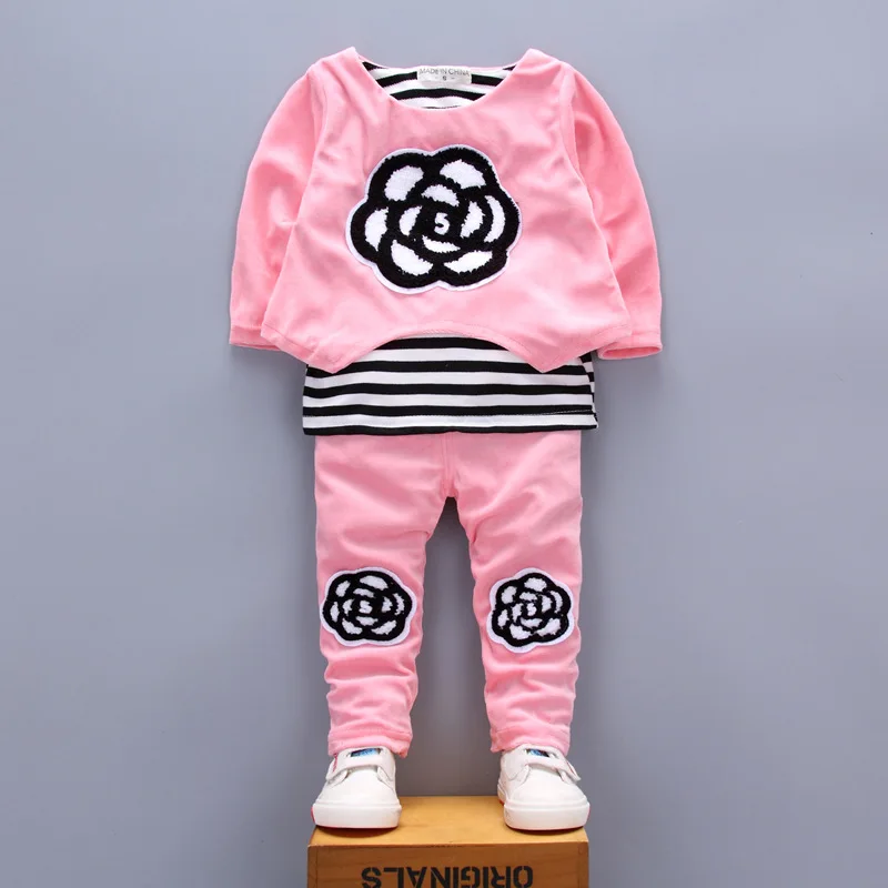 

Baby Girl Clothes Long Sleeve Top + Pants 2pcs Suit Baby Clothing Set Newborn Kids Clothing