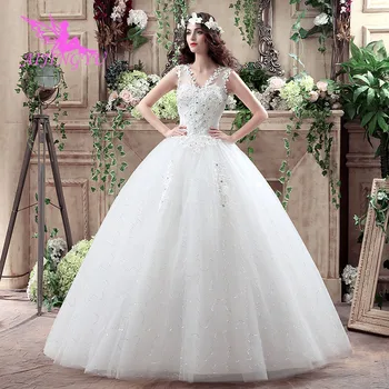 

AIJINGYU 2018 princess free shipping new hot selling cheap ball gown lace up back formal bride dresses wedding dress WK261