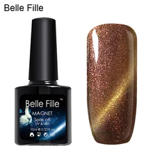 

Belle Fille UV Gel Nail Cat Eyes Chameleon Magnetic Manicure Soak Off Varnish UV LED Nail Polish Gel Cat Color Gel Nail Polish