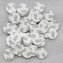 Диаметр 20 мм ID Монета ПВХ карты RFID ID Монета пассивная карта TK4100 монетные бирки с 3M клеем 100 шт./лот