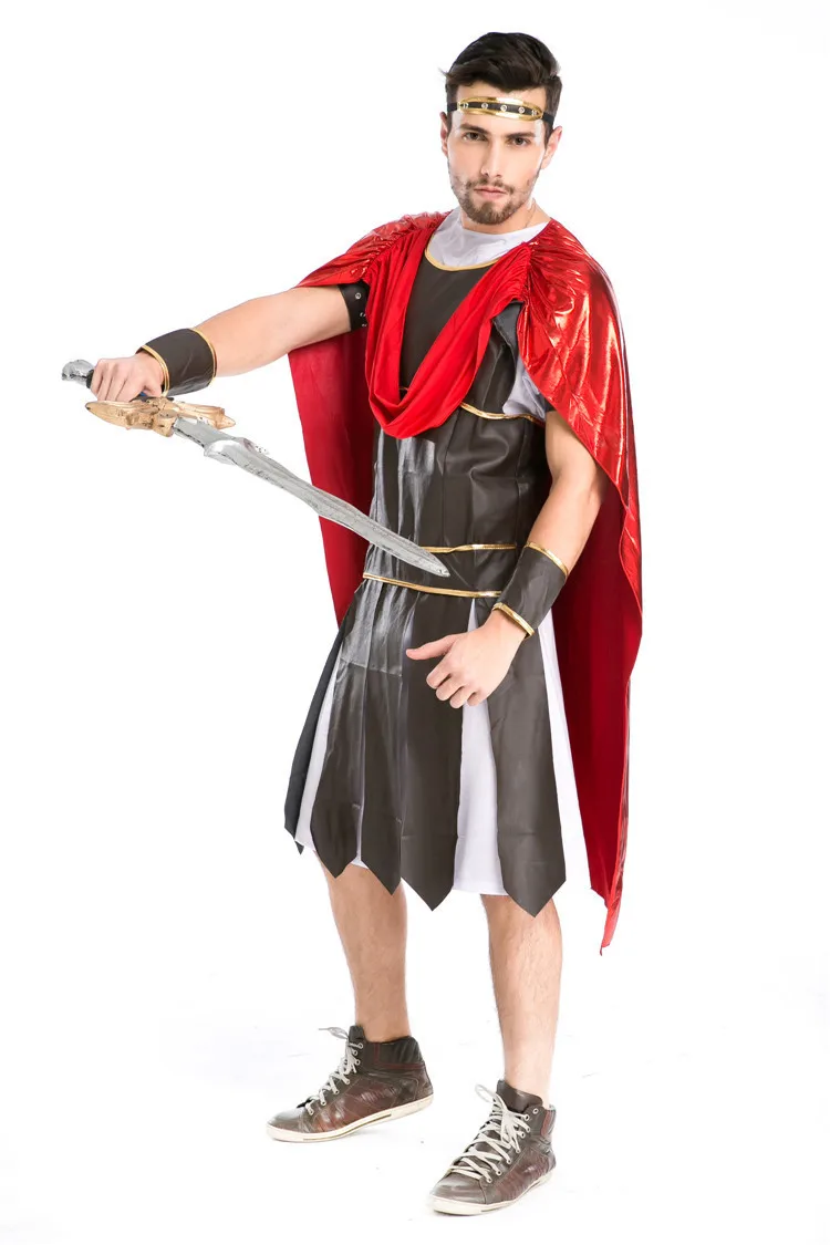 HERCULES GLADIATOR ROMAN ADULT MENS FANCY DRESS HALLOWEEN COSTUME
