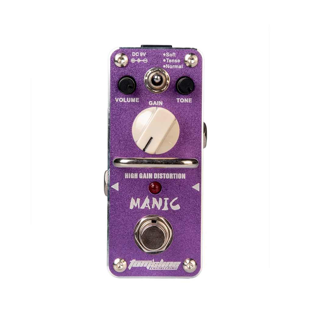 

Aroma AMC-3 Guitar Effect Pedal For Electric Guitar Manic High Gain Distortion Mini Single W/True Bypass