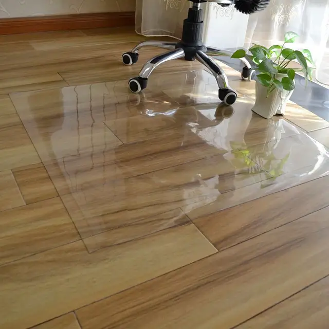 Transparent Wood Floor Protection Mat Pvc Plastic Floor Carpet