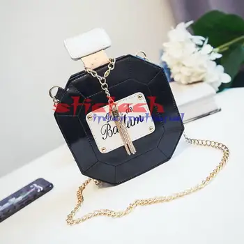 

by dhl or ems 50pcs 2017 Evening Bags Leather Perfume Bottle Chain Mini Clutch Bag Women Handbag Fashion Party Women Bags
