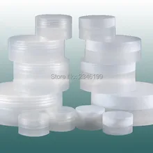 50 шт., 3 г, 5 г, 10 г, 30 г, 50 г, 100 г, пластиковая банка для крема, пустая косметическая бутылка, вогнутое дно, контейнер для масок, упаковка, банка для образцов