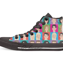 Я буду там для вас Новинка Дизайн Повседневная парусиновая обувь на заказ обувь Прямая