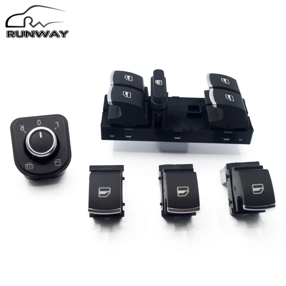 Бесплатная доставка! Переключатель зеркала для Volkswagen VW jetta mk5 golf 5 6 tiguan passat b6 B7