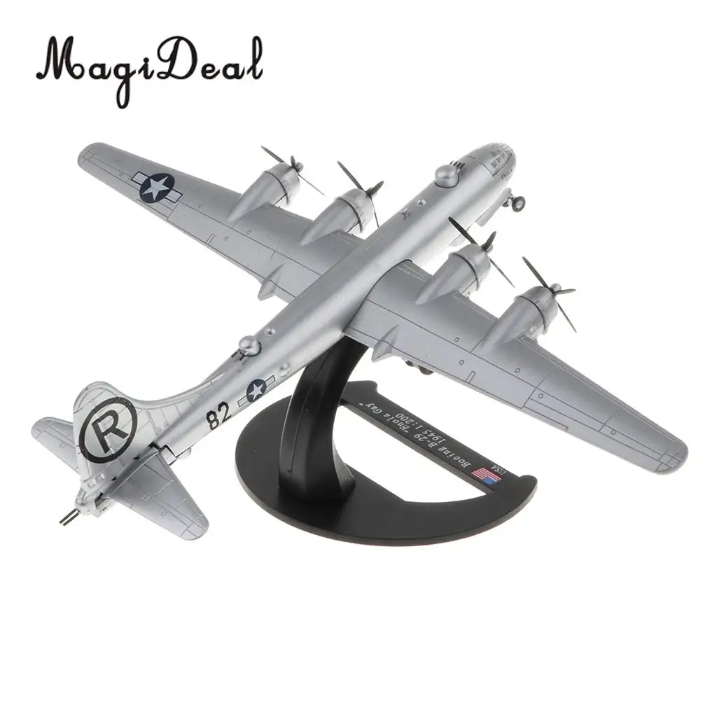 1/200 Diecast WWII US Boe ing B-29 Enola Gay Aircraft - Superfortress Bomber Warplane Model Airplane Toy Collectibles Home Decor