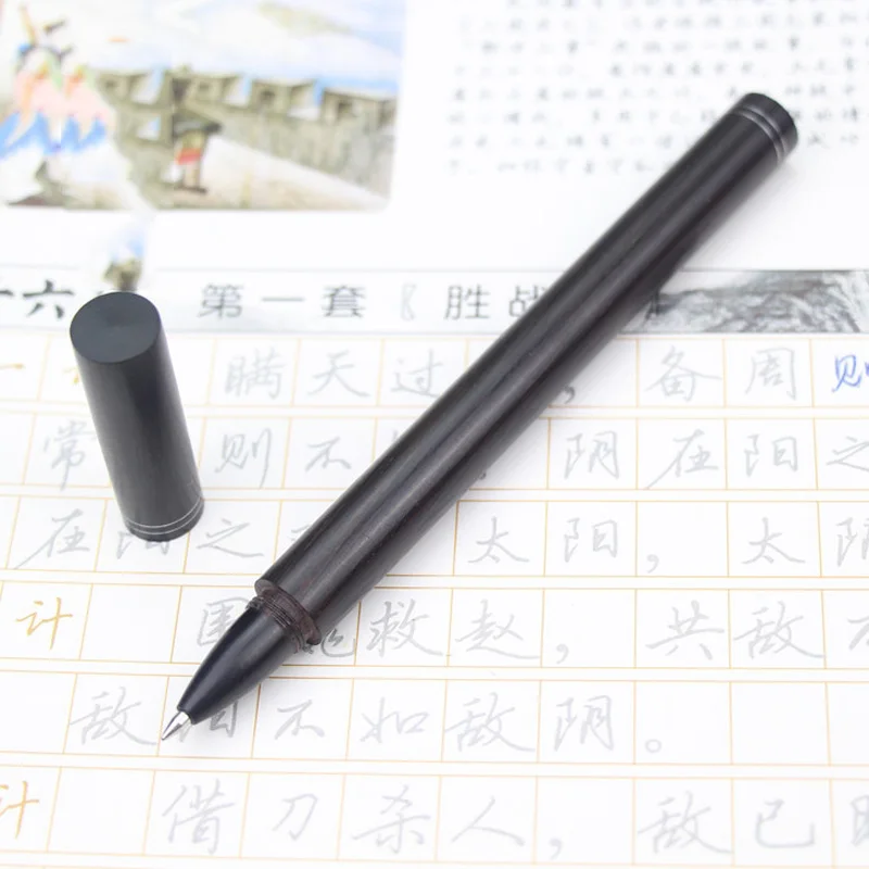ChinaTraditional ручная ручка Blackwood для подписи, натуральный цвет, лаконичный стиль, роликовая ручка для бизнеса, как роскошный подарок