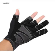 TSURINOYA XL L размер вариант три пальца наружные перчатки 1 пара высокие Нескользящие прочные перчатки рыболовные перчатки снасти инструменты