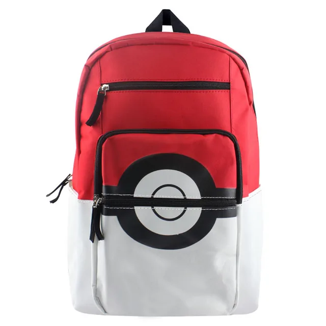 High quality 2017 Pokemon Go Pokeball backpack contrast color backpacks